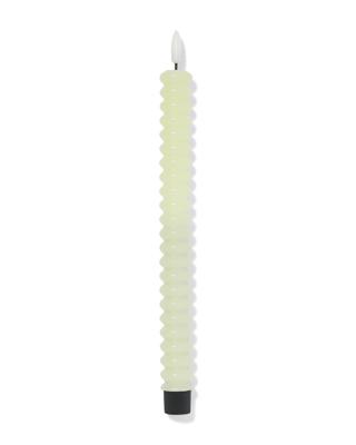 HEMA Led Huishoudkaars ⌀2.3x29cm Ribbel Lichtgroen (lichtgroen)