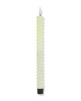 HEMA Led Huishoudkaars ⌀2.3x29cm Ribbel Lichtgroen (lichtgroen)