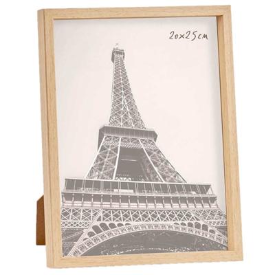 Fotolijst - houtlook - kunststof/glas - 27 x 22 cm - voor foto van 20 x 25 cm - staand/hangend Fotolijst - houtlook - kunststof/glas - 27 x 22 cm - voor foto van 20 x 25 cm - staand/hangend