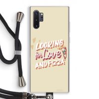 Pizza is the answer: Samsung Galaxy Note 10 Plus Transparant Hoesje met koord