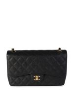 CHANEL Pre-Owned sac porté épaule Jumbo Double Flap médium (2015-2016) - Noir