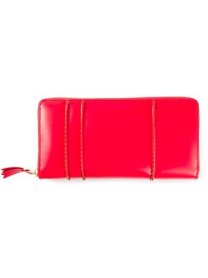 Comme Des Garçons Wallet portefeuille zippé - Rouge