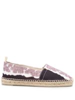 Castañer espadrilles à imprimé tie-dye - Noir