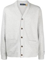 Polo Ralph Lauren cardigan à logo brodé - Gris