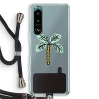 Palmboom: Sony Xperia 5 III Transparant Hoesje met koord