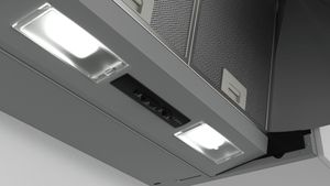 Bosch Serie 2 DEM66AC00 afzuigkap Semi-inbouw (uittrekbaar) Roestvrijstaal 625 m³/uur B