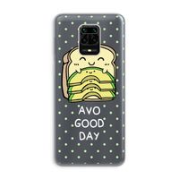 Avo Good Day: Xiaomi Redmi Note 9 Pro Transparant Hoesje Avo Good Day: Xiaomi Redmi Note 9 Pro Transparant Hoesje
