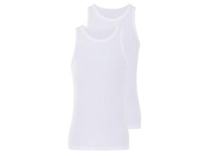 LIVERGY 2 heren hemden (Wit, XL)