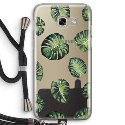 Tropische bladeren: Samsung Galaxy A5 (2017) Transparant Hoesje met koord
