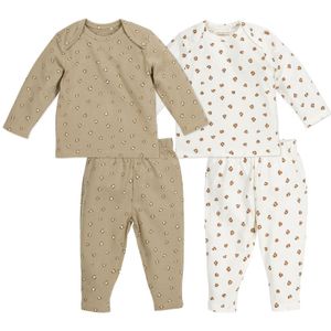 Meyco pyjama 2-pack Mini Panther Offwhite Sand Maat