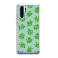 Groene blaadjes: Huawei P30 Pro Transparant Hoesje