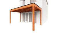 Trendhout Aanbouwveranda Modena 490x300 cm- Plat dak- Hout- Trendhout
