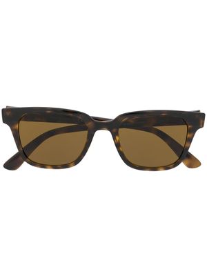 Ray-Ban lunettes de soleil à monture rectangulaire - Marron