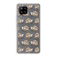 Slapende poes: Samsung Galaxy A42 5G Transparant Hoesje