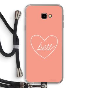 Best heart: Samsung Galaxy J4 Plus Transparant Hoesje met koord