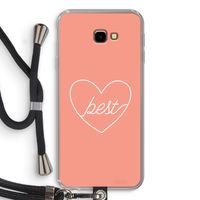 Best heart: Samsung Galaxy J4 Plus Transparant Hoesje met koord