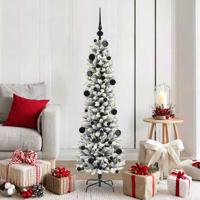 VidaXL Kunstkerstboom met 150 led wit 150 cm pvc en metaal en plastic