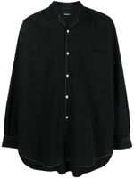 Comme Des Garçons Pre-Owned chemise à coutures contrastantes (années 1990) - Noir