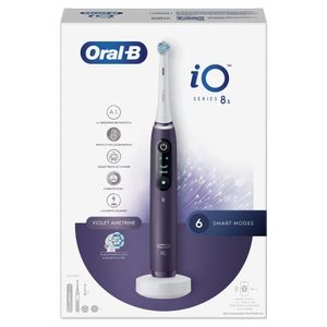 Oral-B iO 8S Volwassene Vibrerende tandenborstel Paars, Wit