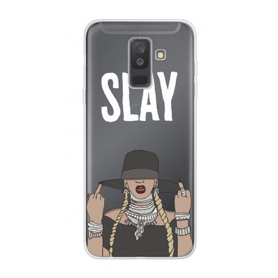 Slay All Day: Samsung Galaxy A6 Plus (2018) Transparant Hoesje