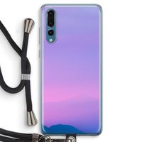 Sunset pastel: Huawei P20 Pro Transparant Hoesje met koord