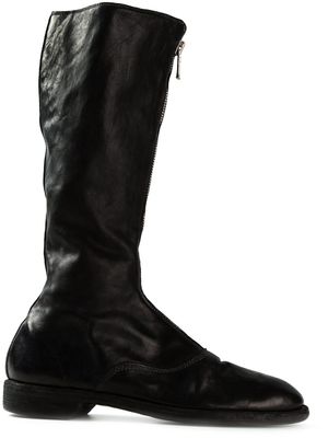 Guidi bottes zippées - Noir