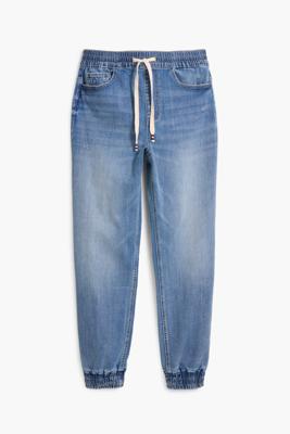 Denim joggerbroek - BLUE - XS