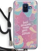 Good stories: Samsung Galaxy A6 (2018) Transparant Hoesje met koord