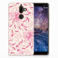 Nokia 7 Plus | TPU Case | Pink Flowers