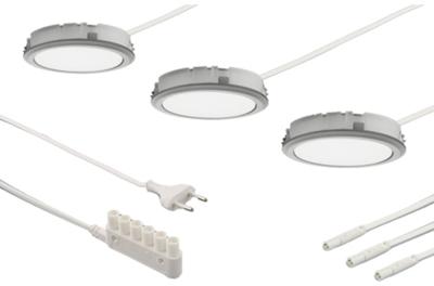 Elektra LD8001 LED Set Inbouwspots Ø 8,2x2,5 cm RVS-look