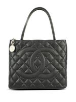 CHANEL Pre-Owned sac cabas Medallion en cuir (2000) - Noir