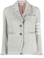 Thom Browne veste en tweed à 4 bandes signature - Gris - thumbnail