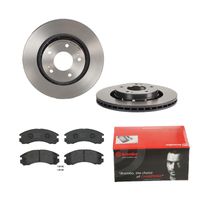 Remmenset, remschijf BREMBO, Remschijftype: Binnen geventileerd, Inbouwplaats: Vooras, u.a. für Mitsubishi, Citroën, Peugeot - thumbnail