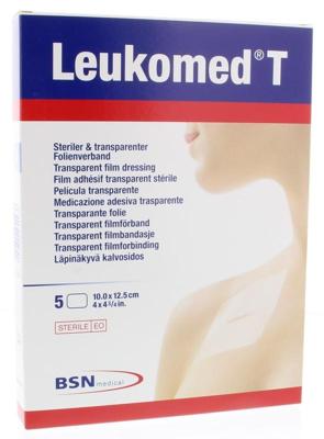 Leukomed Transparant wondverband T 10.0 x 12.5cm steriel 5 Stuks