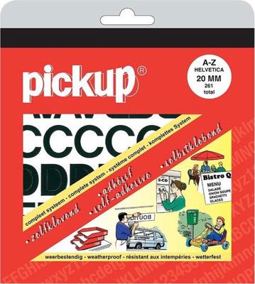 Letterboek Helvetica zwart - Pickup