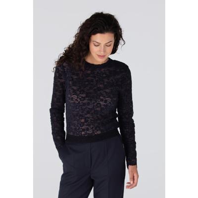 Jansen Amsterdam - Blauw | Dames | Top | Blauw | XXL | regular | Kamst mode