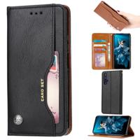 Knead huidtextuur horizontaal Flip lederen case voor Huawei Honor 20 met foto frame & houder & kaartsleuven & portemonnee (zwart)