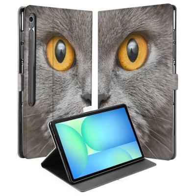Book Case Hoesje met Standaard Britse Korthaar Samsung Galaxy Tab S10 FE Plus Book Case Hoesje met Standaard Britse Korthaar Samsung Galaxy Tab S10 FE Plus