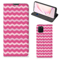 Samsung Galaxy Note 10 Lite Hoesje met Magneet Waves Pink - thumbnail