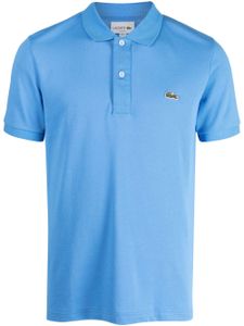 Lacoste polo en coton à patch logo - Bleu