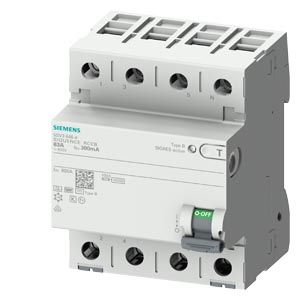 5SV3647-4  - Residual current breaker 4-p 80/0,3A 5SV3647-4