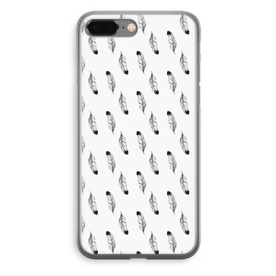 Pluimen: iPhone 8 Plus Transparant Hoesje