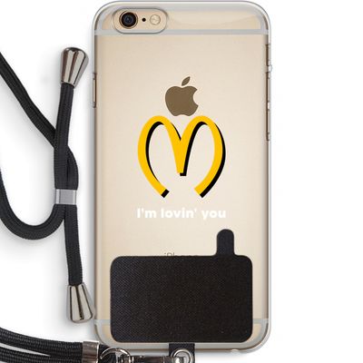 I'm lovin' you: iPhone 6 PLUS / 6S PLUS Transparant Hoesje met koord I'm lovin' you: iPhone 6 PLUS / 6S PLUS Transparant Hoesje met koord