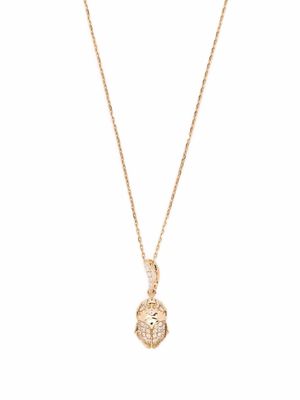 Aurelie Bidermann collier Beetle en or 18ct orné de diamants