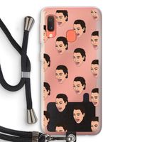 Ugly Cry Call: Samsung Galaxy A20e Transparant Hoesje met koord