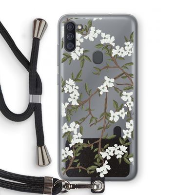 Blossoming spring: Samsung Galaxy A11 Transparant Hoesje met koord