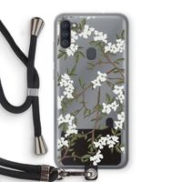 Blossoming spring: Samsung Galaxy A11 Transparant Hoesje met koord