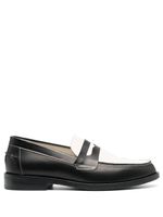 DUKE & DEXTER mocassins colour block Esquire en cuir - Noir