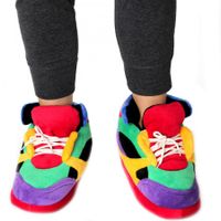 Pantoffels/sloffen clownschoenen/sneakers voor kinderen S (34-36)  - - thumbnail