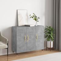 Dressoir 90x34x80 cm bewerkt hout betongrijs